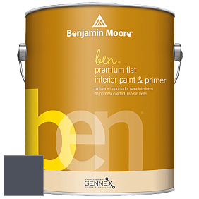 Benjamin Moore Ben W625 Premium Interior Latex Flat краска цвет 833 Evening Sky