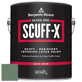 Benjamin Moore 486 Ultra Spec SCUFF-X Interior Satin Finish краска цвет 636 Willow Grove