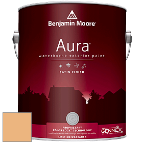 Benjamin Moore Aura 631 Waterborne Exterior Satin Finish краска цвет 166 Orange Ice