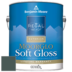Benjamin Moore W096 Regal Select Exterior Paint-Moor GloSoft Gloss Finish краска цвет 714 Hidden Falls