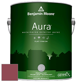 Benjamin Moore Aura 629 Waterborne Exterior Flat Finish краска цвет 2081-10 Burnt Peanut Red