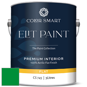 COLOR SMART CS 745 ELIT PAINT глубокоматовая моющаяся краска цвет RAL 6037 