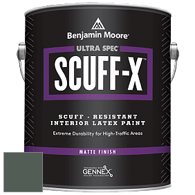 Benjamin Moore 484 Ultra Spec SCUFF-X Interior Matte Finish краска цвет 707 Calico Blue