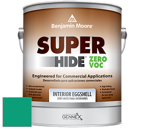 Benjamin Moore 357 Super Hide Zero Voc Interior Eggshell краска цвет 2046-30 Cayman Lagoon
