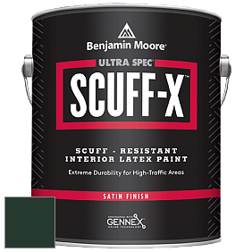 Benjamin Moore 486 Ultra Spec SCUFF-X Interior Satin Finish краска цвет RAL 6009 
