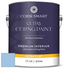 COLOR SMART CS 758 ULTRA CEILING PAINT ультраматовая краска цвет 815 Swiss Blue