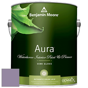 Benjamin Moore Aura 528 Waterborne Interior Semi-gloss Finish краска цвет 1384 Carolina Plum