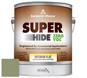 Benjamin Moore 355 Super Hide Zero Voc Interior Flat краска цвет NCS S 4020-G50Y 