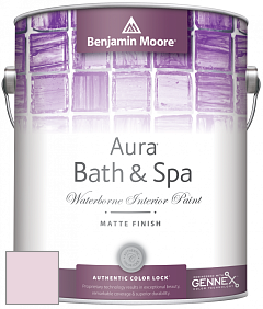 Benjamin Moore Aura 532 Bath & Spa Waterborne Interior Paint Matte Finish краска цвет 1367 Primrose Petals