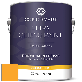 COLOR SMART CS 758 ULTRA CEILING PAINT ультраматовая краска цвет 2018-30 Citrus Blast