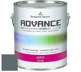 Benjamin Moore 792 Advance Interior Paint-Satin эмаль цвет 2135-30 Nocturnal Gray