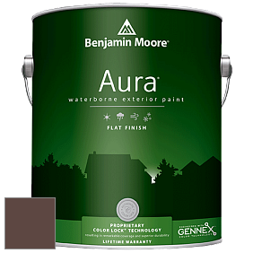 Benjamin Moore Aura 629 Waterborne Exterior Flat Finish краска цвет 2113-10 Chocolate Sundae