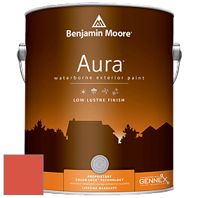 Benjamin Moore Aura 634 Waterborne Exterior Low Lustre Finish краска цвет 2013-20 Orange Nectar