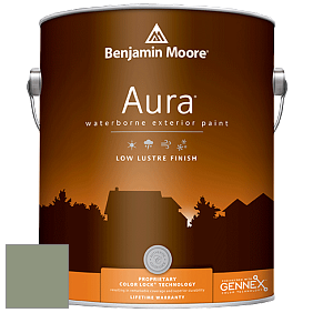 Benjamin Moore Aura 634 Waterborne Exterior Low Lustre Finish краска цвет 453 Adirondack Green