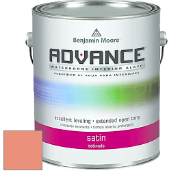 Benjamin Moore 792 Advance Interior Paint-Satin эмаль цвет 019 Salmon Run