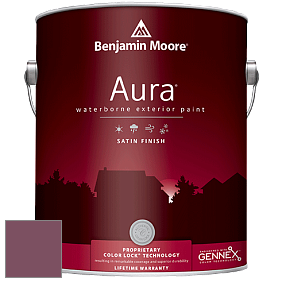 Benjamin Moore Aura 631 Waterborne Exterior Satin Finish краска цвет 1357 Bottle of BordÃ©aux