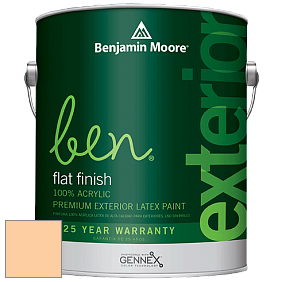 Benjamin Moore Ben 541 Waterborne Exterior Flat Finish краска цвет 2016-50 Melon Popsicle