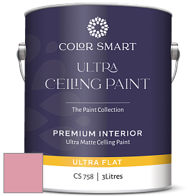 COLOR SMART CS 758 ULTRA CEILING PAINT ультраматовая краска цвет 1340 Pink Ribbon
