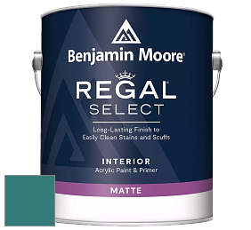 Benjamin Moore 548 IRegal Select Interior Paint - Matte краска цвет 742 Largo Teal