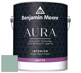 Benjamin Moore Aura 522 Interior Paint - Matte краска цвет 683 St. Lucia Teal