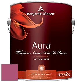 Benjamin Moore Aura 526 Waterborne Interior Satin Finish покрытие цвет 2078-30 Royal Fuchsia