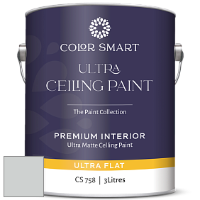 COLOR SMART CS 758 ULTRA CEILING PAINT ультраматовая краска цвет 1604 Silvery Moon