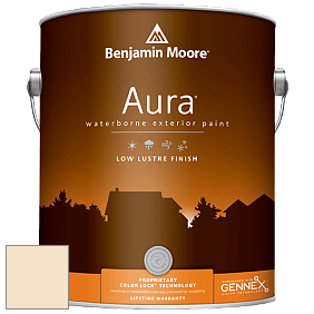 Benjamin Moore Aura 634 Waterborne Exterior Low Lustre Finish краска цвет 922 Antique Lace