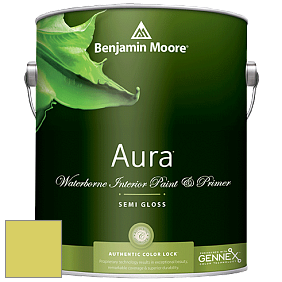 Benjamin Moore Aura 528 Waterborne Interior Semi-gloss Finish краска цвет 2027-40 Grape Green