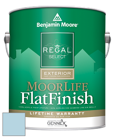 Benjamin Moore W105 Regal Select Exterior Paint-MoorLife Flat Finish краска цвет 799 Mediterranean Breeze