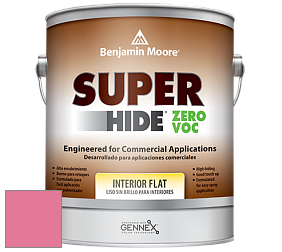Benjamin Moore 355 Super Hide Zero Voc Interior Flat краска цвет 2000-40 Strawberry Shortcake