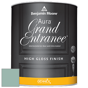 Benjamin Moore Aura 148 Grand Entrance High Gloss эмаль цвет 683 St. Lucia Teal