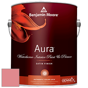 Benjamin Moore Aura 526 Waterborne Interior Satin Finish покрытие цвет 2008-40 Hydrangea Flowers