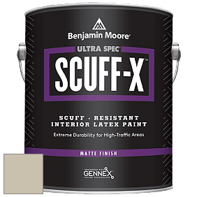 Benjamin Moore 484 Ultra Spec SCUFF-X Interior Matte Finish краска цвет 976 Coastal Fog