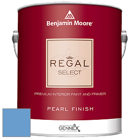Benjamin Moore 550 Regal Select Waterborne Interior Pearl Finish краска цвет 817 Brazilian Blue