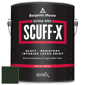 Benjamin Moore 486 Ultra Spec SCUFF-X Interior Satin Finish краска цвет RAL 6007 