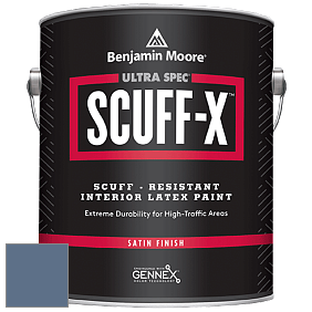 Benjamin Moore 486 Ultra Spec SCUFF-X Interior Satin Finish краска цвет 832 Blue Heron