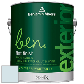 Benjamin Moore Ben 541 Waterborne Exterior Flat Finish краска цвет 813 Sweet Bluette