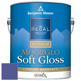 Benjamin Moore W096 Regal Select Exterior Paint-Moor GloSoft Gloss Finish краска цвет 2068-30 Scandinavian Blue