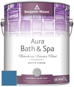 Benjamin Moore Aura 532 Bath & Spa Waterborne Interior Paint Matte Finish краска цвет 811 Old Glory