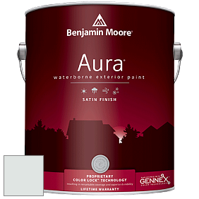 Benjamin Moore Aura 631 Waterborne Exterior Satin Finish краска цвет 874 Fanfare