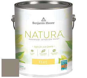 Benjamin Moore 512 Natura Interior Flat Finish матовая краска цвет 1553 Equestrian Gray