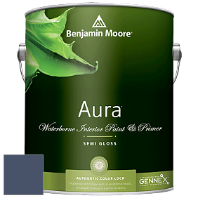 Benjamin Moore Aura 528 Waterborne Interior Semi-gloss Finish краска цвет 826 Stunning