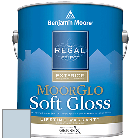 Benjamin Moore W096 Regal Select Exterior Paint-Moor GloSoft Gloss Finish краска цвет 827 Lake Placid