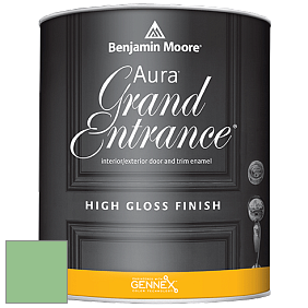 Benjamin Moore Aura 148 Grand Entrance High Gloss эмаль цвет 572 Branch Brook Green