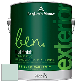 Benjamin Moore Ben 541 Waterborne Exterior Flat Finish краска цвет 681 Green Wave