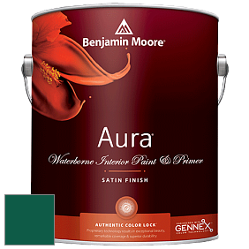 Benjamin Moore Aura 526 Waterborne Interior Satin Finish покрытие цвет NCS S 5540-B90G 