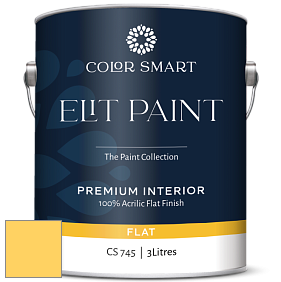 COLOR SMART CS 745 ELIT PAINT глубокоматовая моющаяся краска цвет 341 Fiesta Yellow