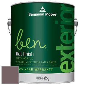 Benjamin Moore Ben 541 Waterborne Exterior Flat Finish краска цвет 1449 Pinch of Spice
