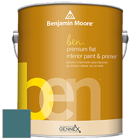 Benjamin Moore Ben W625 Premium Interior Latex Flat краска цвет NCS S 5030-B30G 