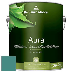 Benjamin Moore Aura 528 Waterborne Interior Semi-gloss Finish краска цвет RAL 6033 